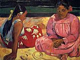 Two Women on Beach by Paul Gauguin